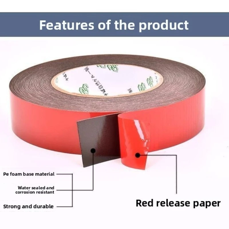 SZBFT 1-3mm thickness Black Super Strong Self Adhesive Foam Car Double Sided Tape Mobile phone dust-proof tape