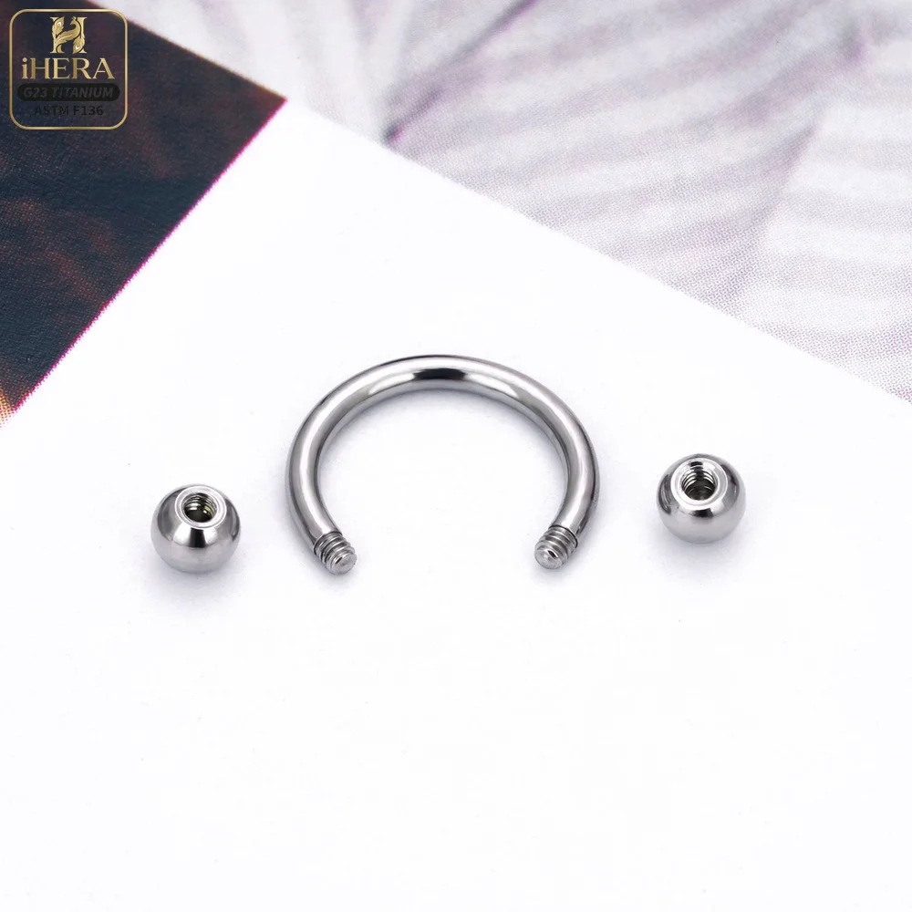 1/5PC G23 Titanium Nose Rings Piercings Lip Eyebrow Ear Septum Helix Cartilage Septum Body Jewelry Piercing Labret Nariz C Rod