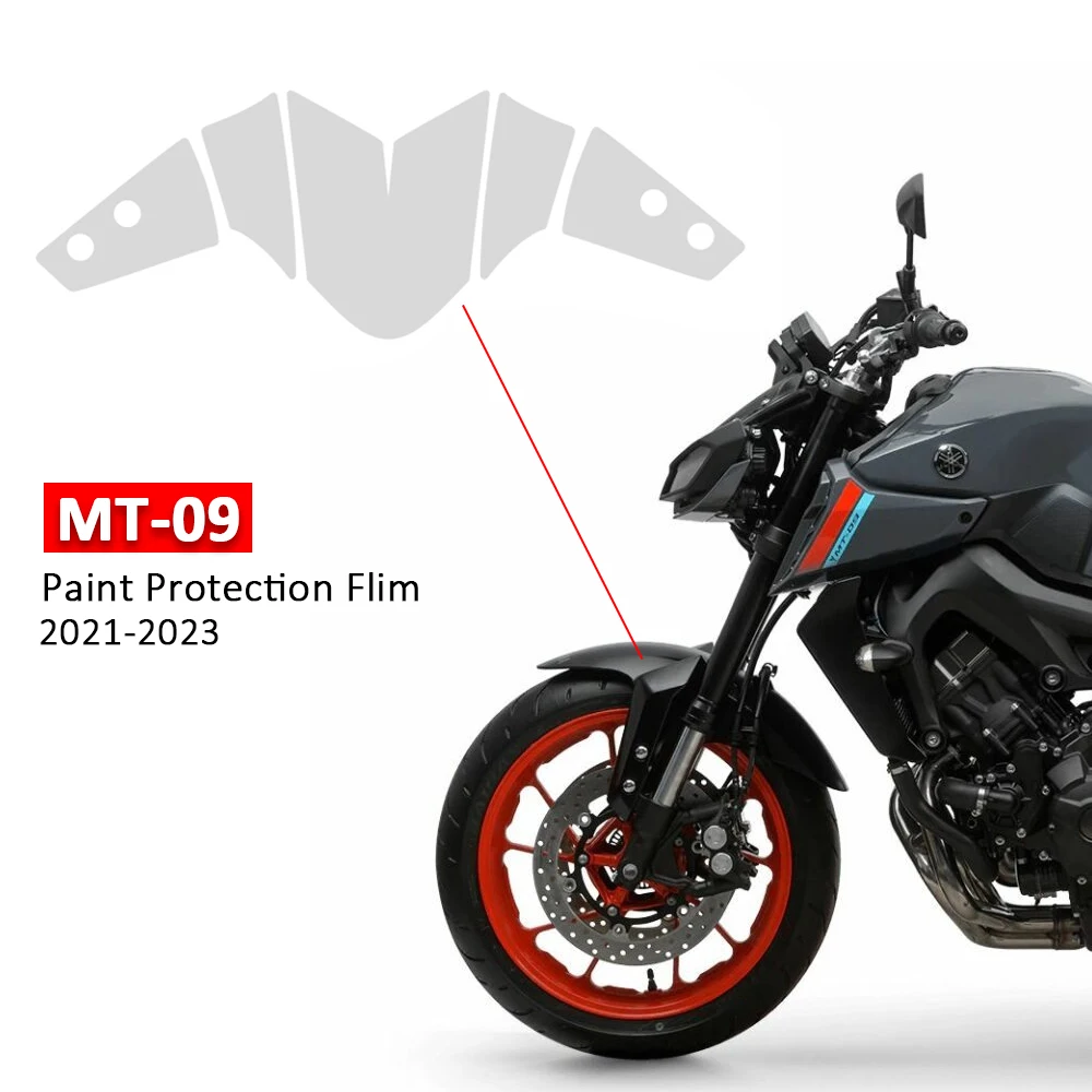 For Yamaha MT09 MT-09 TPU Paint Protection Film Motorcycle Complete Anti-scratch Sticker MT 09 PPF Protective Accessories 21-23