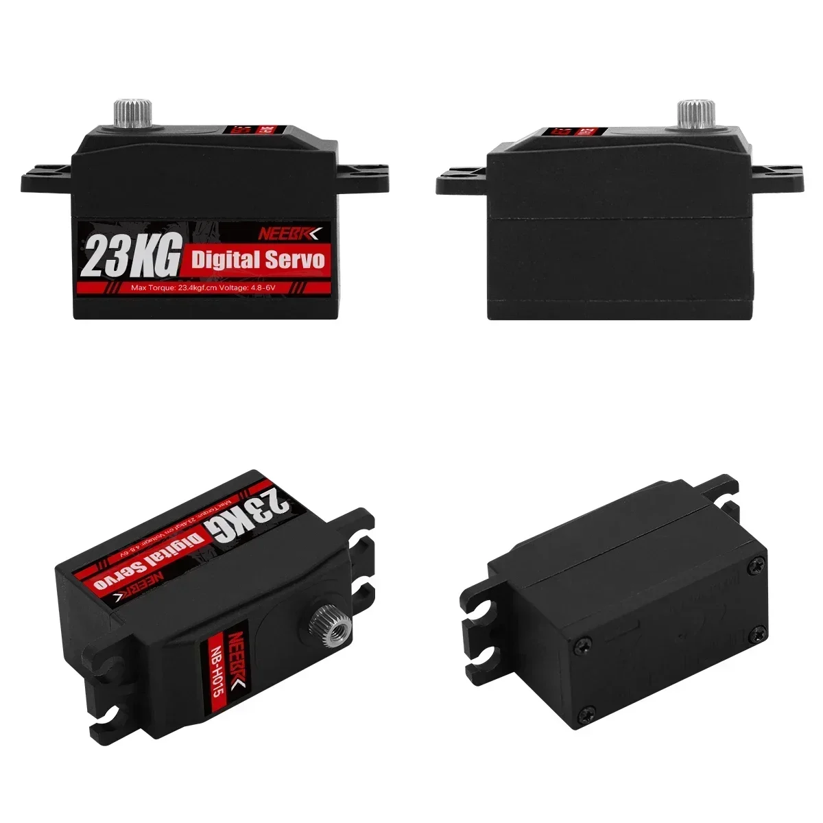 NEEBRC 23kg metalowa przekładnia wodoodporne Mini serwo dla 1/8 1/10 skala RC samochód gąsienicowy Dron naprawiono samolot akcesoria do robotów