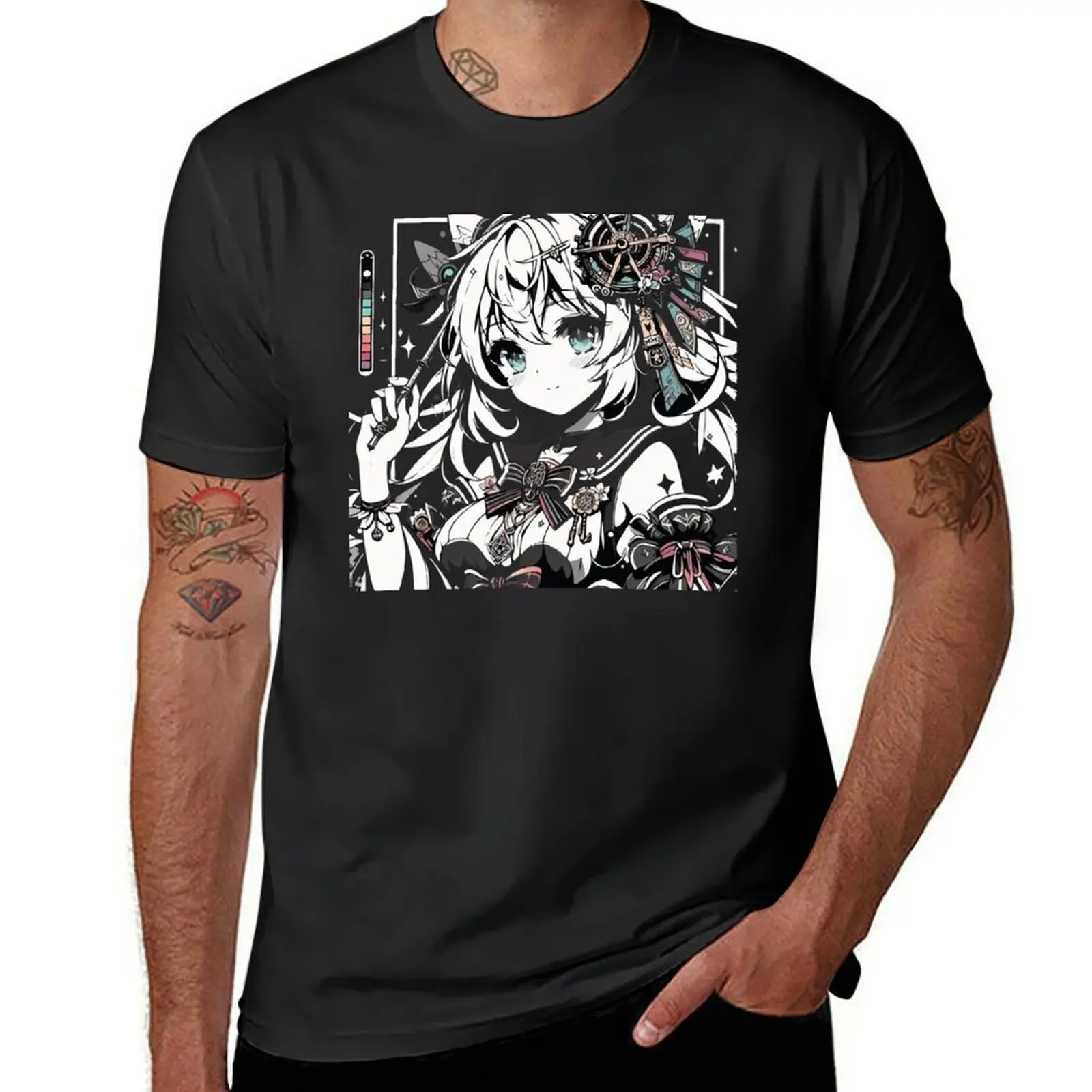 

Chromatic Charm: A Glimpse into the Enchanting World of Anime Elegance T-shirt new edition graphics mens graphic t-shirts pack