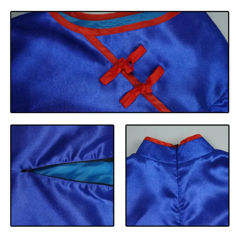 ملابس الهالوين كوس كيكي شيونغسام فستان المعركة أزياء أداء المسرح التأثيرية، 5؛ d'2.y؛ 8'