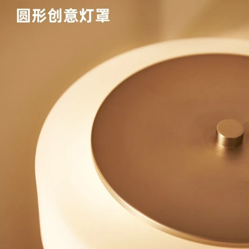 النمط الإيطالي مصباح طاولة زجاجي الحديثة الحد الأدنى الإبداعية الراقية الفاخرة غرفة المعيشة غرفة نوم السرير فندق دراسة LED مكتب الخفيفة #6