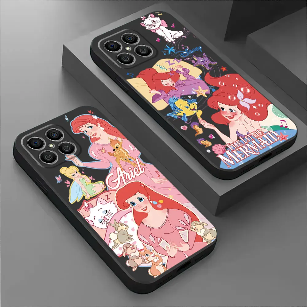 Disney Princess Beauty Phone Case for Honor X6 X8 70 X9a X6a 90 Pro 8X X8a Magic5 Lite X7 Magic5 Silicone Cover Funda Shell