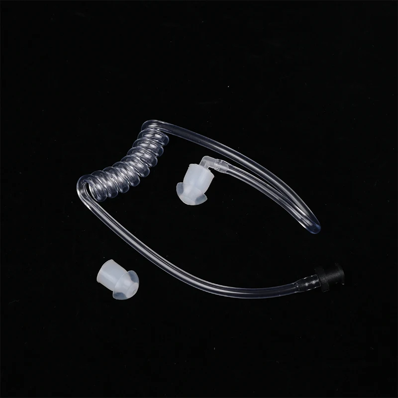 Transparent Coil Acoustic Air Tube Earplug Replacement For Radio Earpiece Headset For Motorola For Baofeng Radio