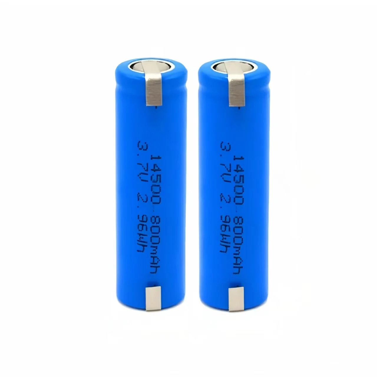 2 sztuk/partia 800 mAh 3,7 V bateria litowa z niklowaną płytką 14500 akumulator do golarki trymer