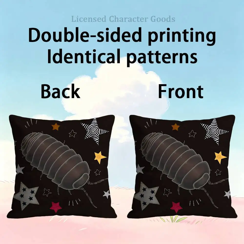 Isopods Want Isopod X Meme Double Sided Print Soft Throw Pillow Cover Washable RV Camper Interior No Insert