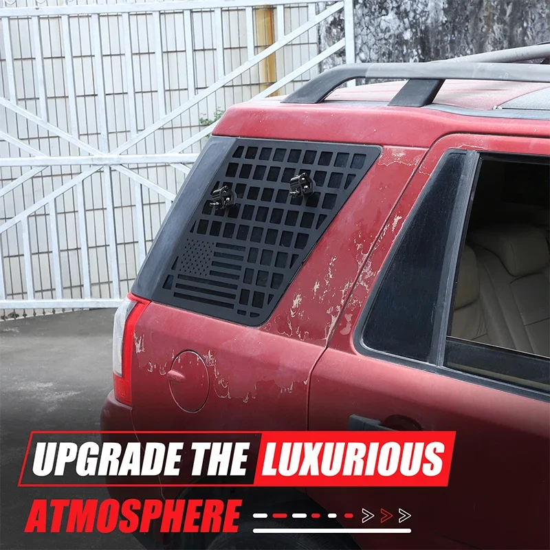 Support de pelle d'ingénierie de panneau de nid d'abeille de fenêtre latérale de coffre de voiture en aluminium pour Land Rover Freelander 2 2007-2015 accessoires de voiture