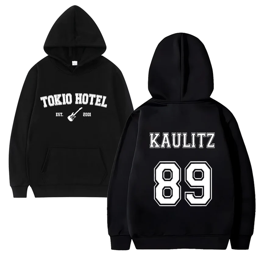 Rock Band Tokio Hotel Hoodies Kaulitz Print Men Woman Oversized Hoodie Hip Hop Sweatshirts Harajuku Pullovers Unisex Clothing