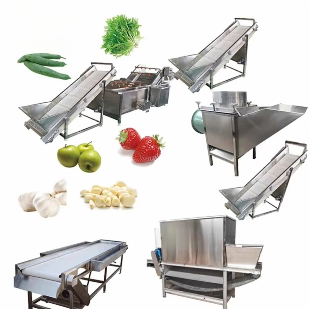 Garlic Color Sorter Processing Machine Garlic Splitter Peeling  Making Machine 1000kg Hr Line