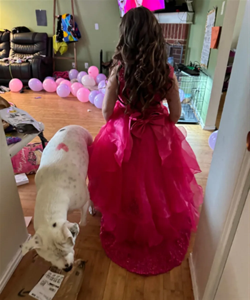 

Flower Girl's Dress Sleeveless Appliques Beading Princess Bridesmaid Wedding Communion Birthday Party Pageant Prom Gown for Kids