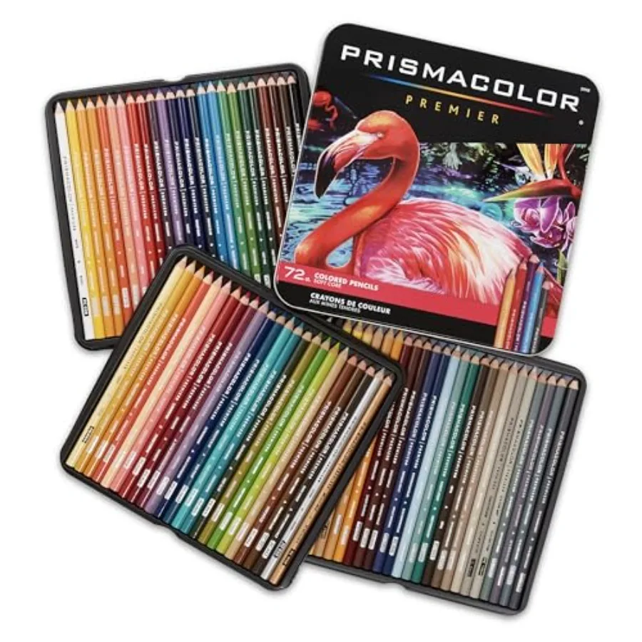 

Premier Colored Pencils Soft Core Assorted Colors - Durable Vibrant Ultra-Smooth Adult Coloring Drawing Sketching Arts and Craf