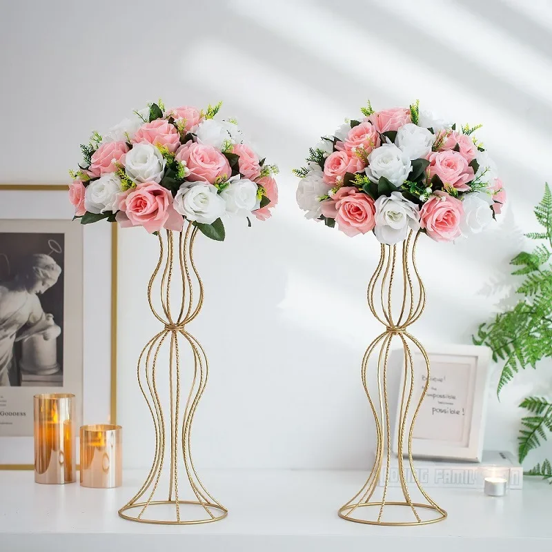 

X-15 live road guide flower stand festival party desktop decoration wrought iron flower tray hotel banquet arrangement props