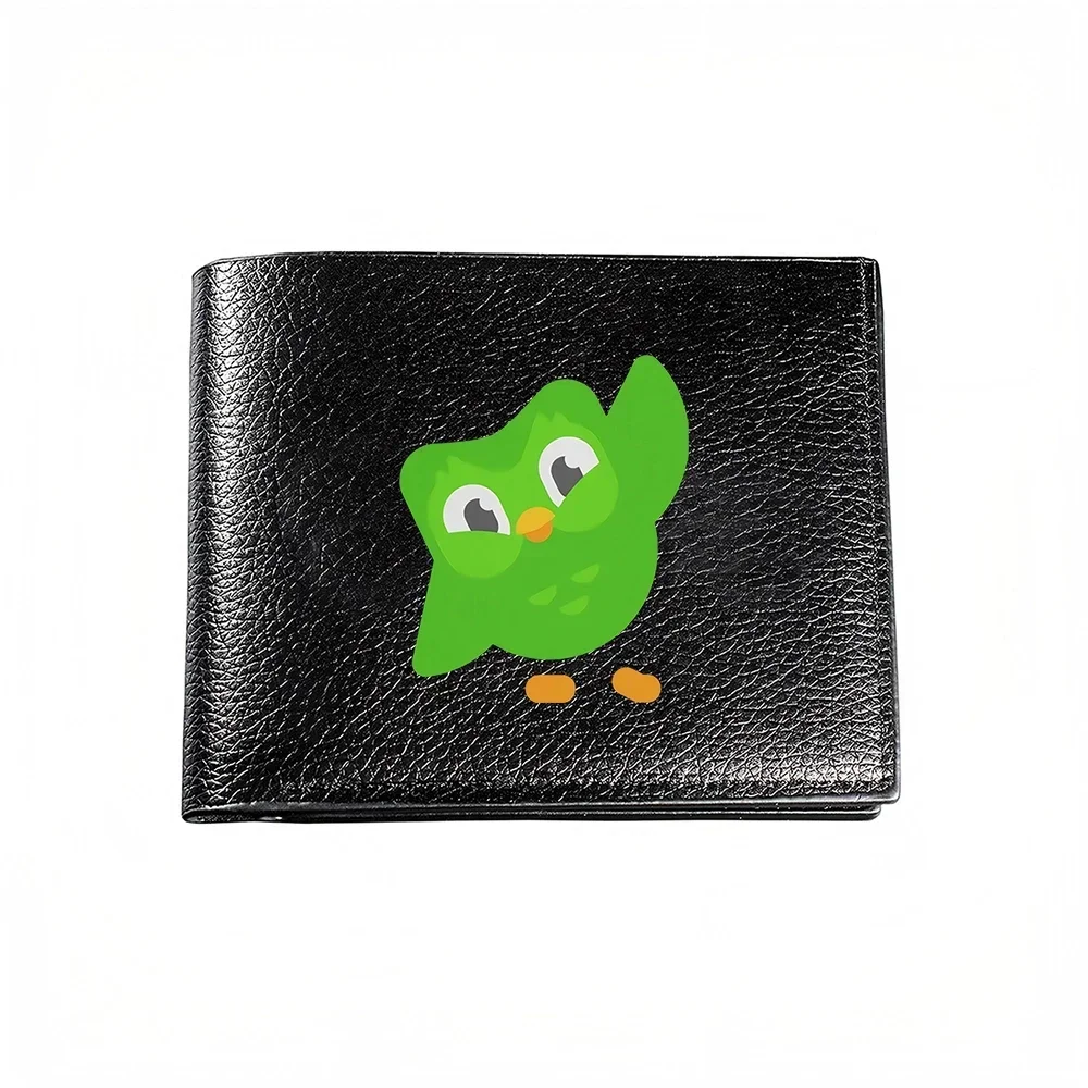 Green Owl Design Men's Wallet Card Holder Casual Business Fashion Print Style Accessory
