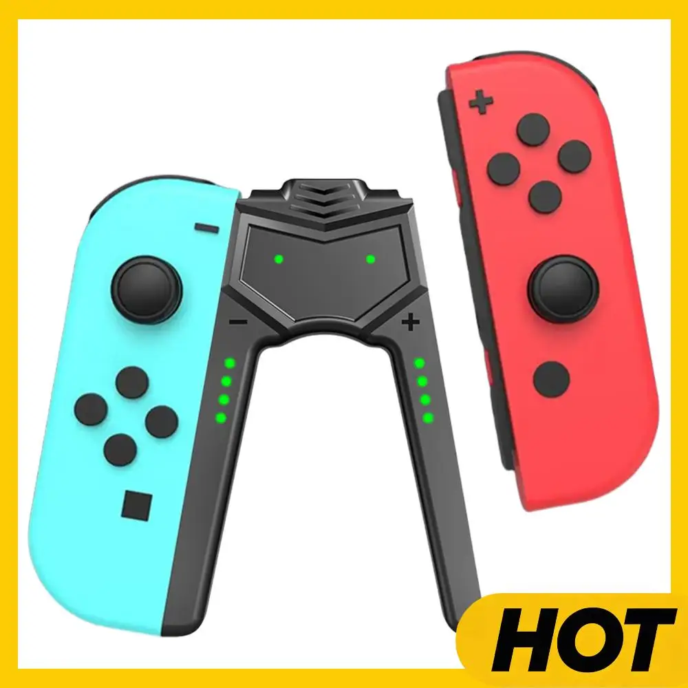 

For Switch OLED Joy-Con Charging Grip Type C Portable V-Shaped Controller Charger Handle Charger for Nintendo Switch OLED Model