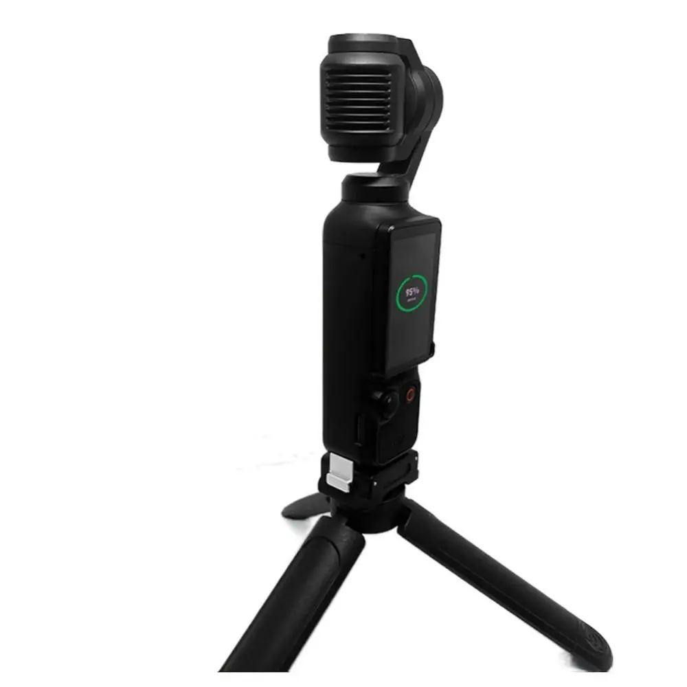 Base de carga de trípode de varilla de extensión, soporte de liberación rápida portátil plegable con orificio de tornillo 1/4 de aleación para DJI OSMO Pocket 3