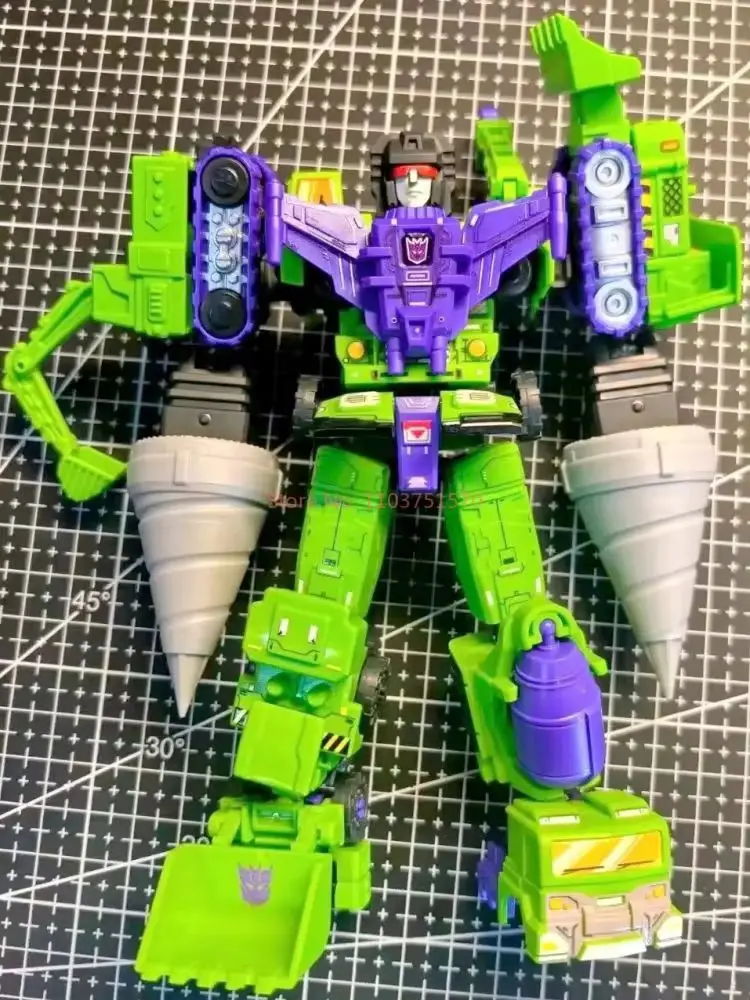 Blokees Devastator Transformers Defender-versie Combinatieset Gepantserde boor Accessoirebeugel voor speelgoed en hobby's