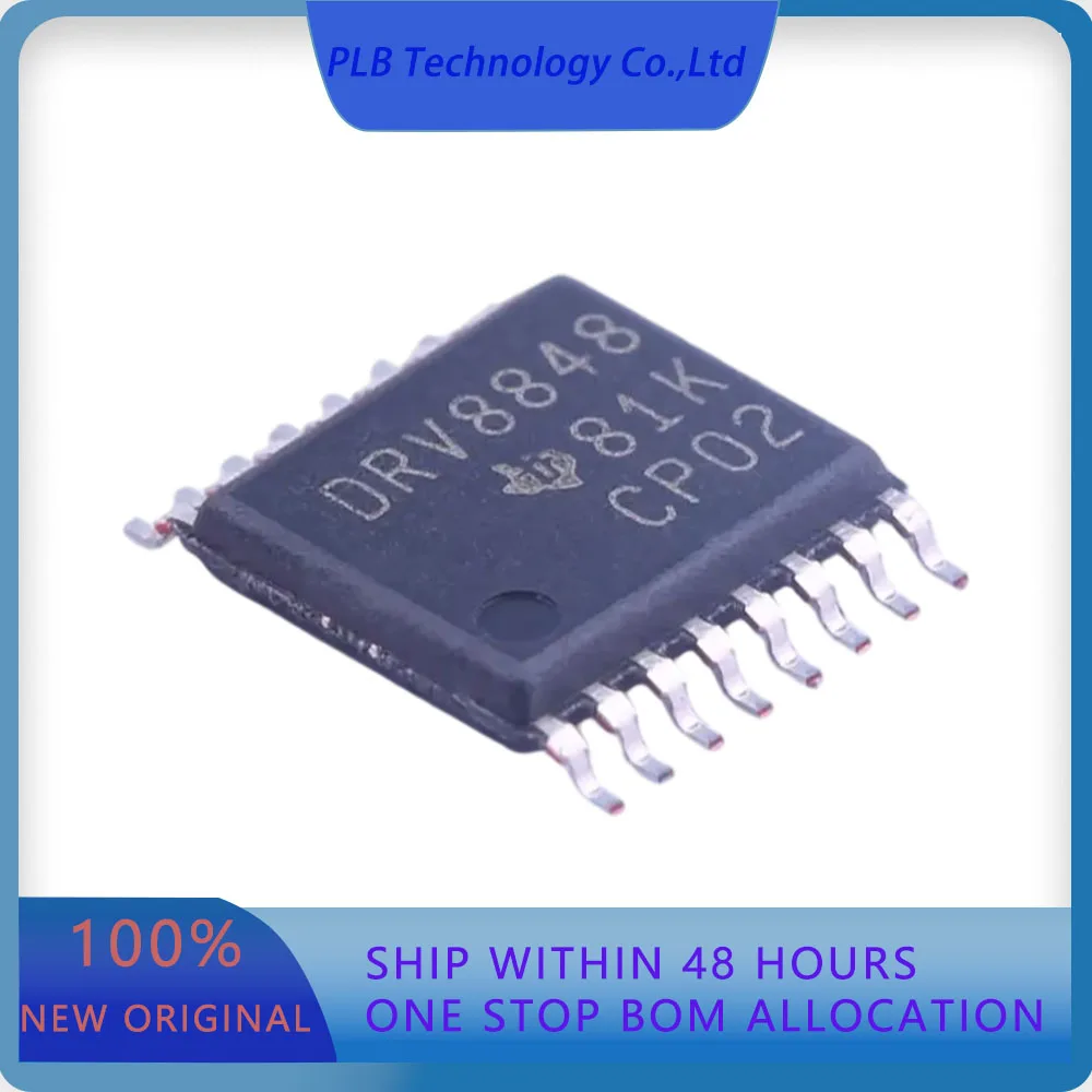 

5 шт./лот DRV8848PWPR DRV8848 HTSSOP-16-EP Драйвер шагового двигателя, оригинальный, в наличии