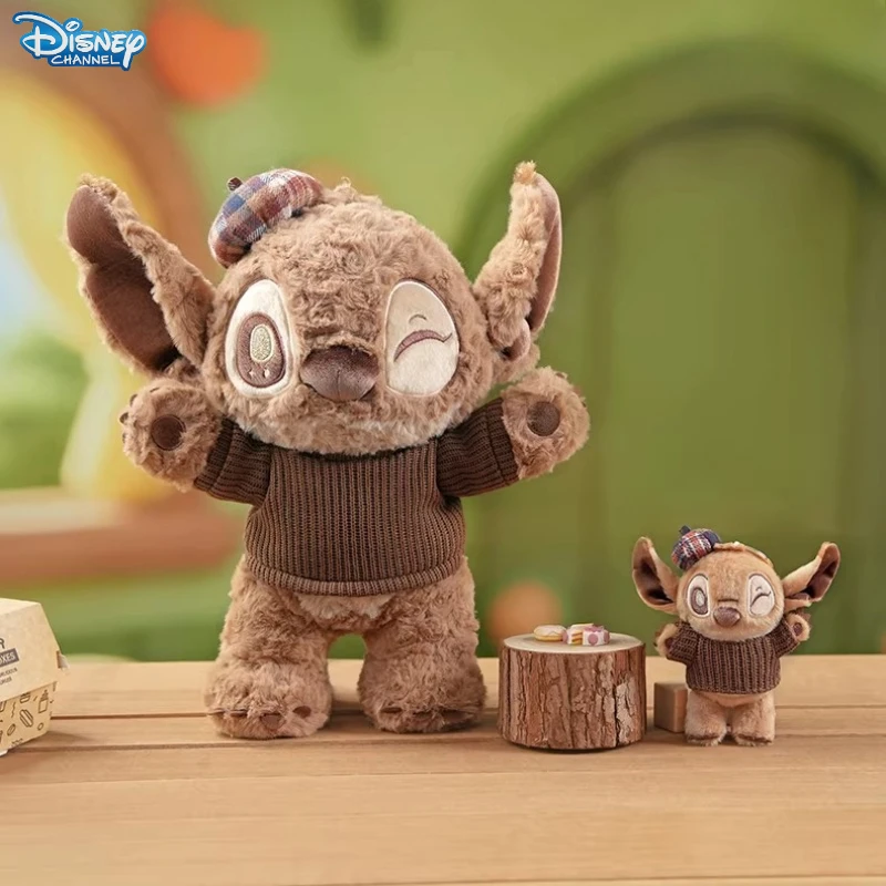 

35CM Disney Lilo & Stitch Chocolate Plushies Cartoon Anime Peluche Kawaii Ornament Comfortable Soft Doll Children's Toy Gifts