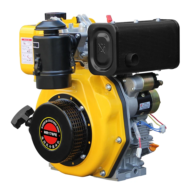 

HR178FE Electric Start Keyway Shaft 3.8kW Single Cylinder 4-Stroke Engine Air-Cooled Easy Operation Euro 5 Emission