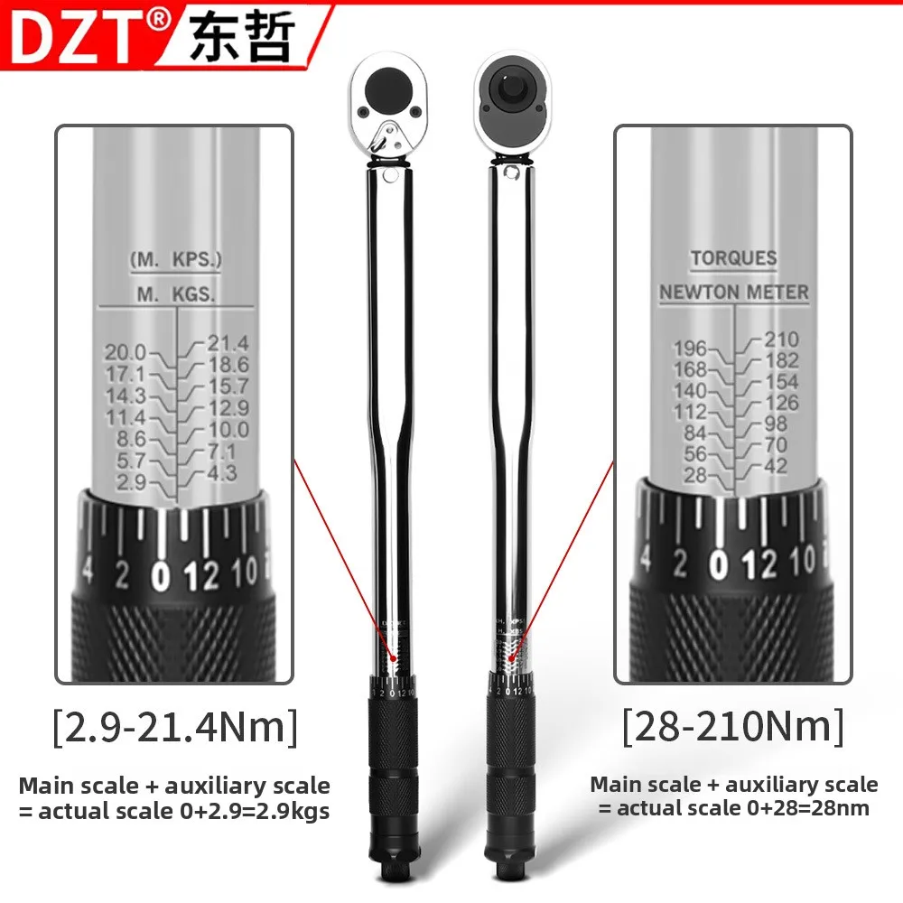 

Высокоточный динамометрический ключ 1/2 дюйма, 28-210 Нм, хромированный, регулируемый, для обслуживания велосипедов