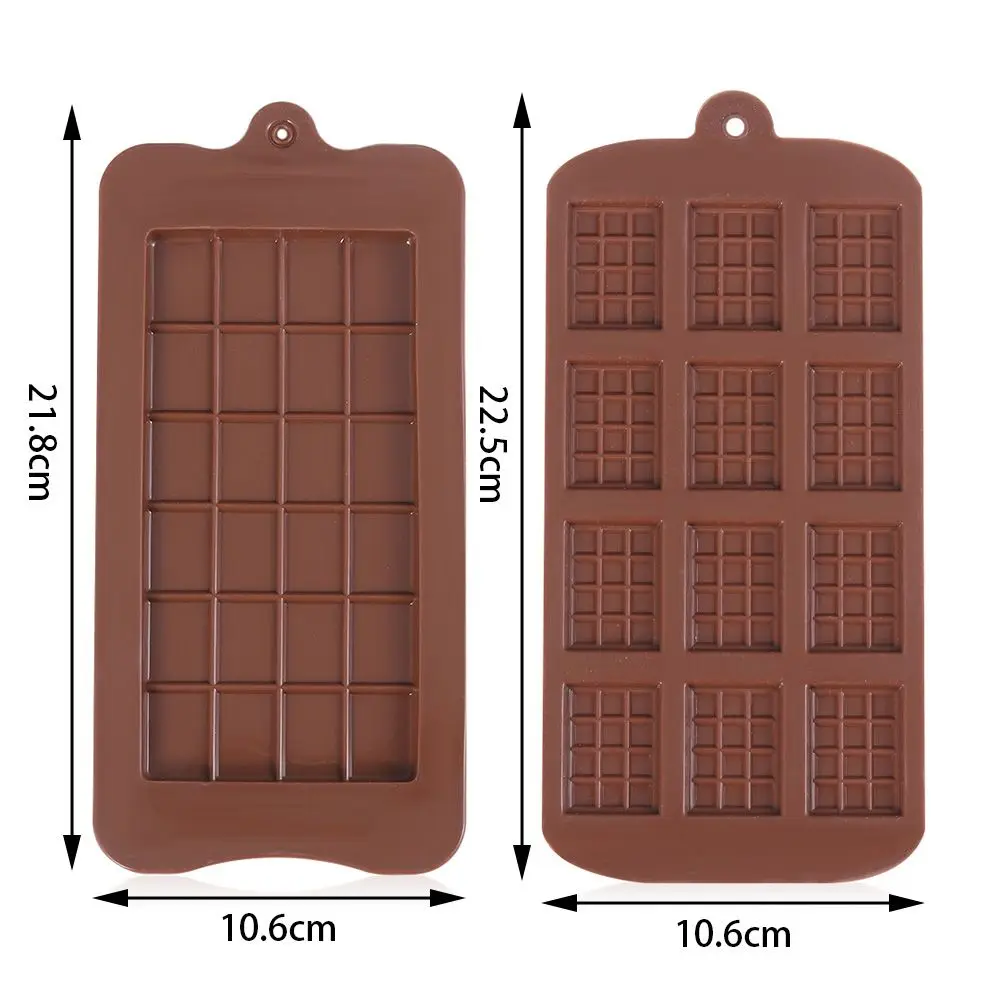Chocolate Bars Silicone Mould Fondant Cake Decorating Kitchen Baking Tool Waffle Mold