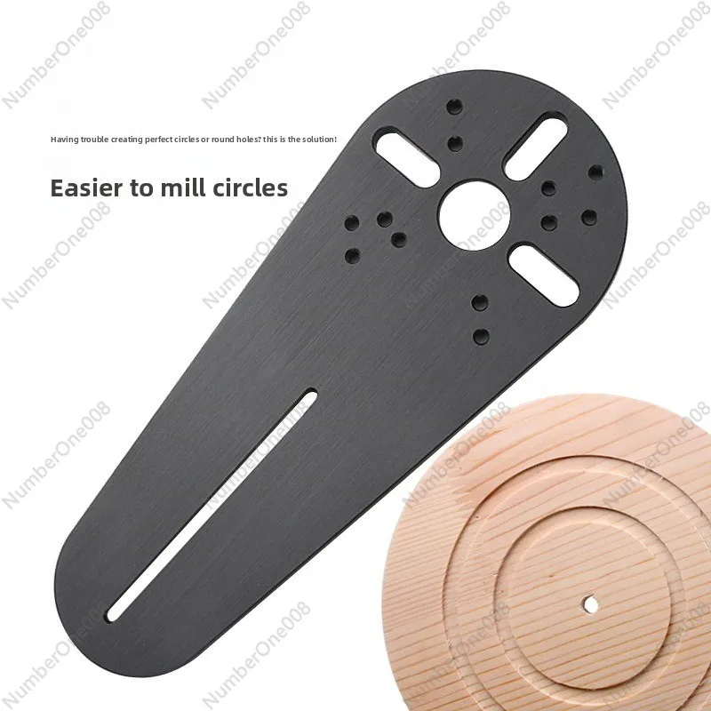 

Router Circle Cutting Jig, All-in-One Template for Round & Circular Milling, DIY Woodworking Tool, Easy to Use Accessory