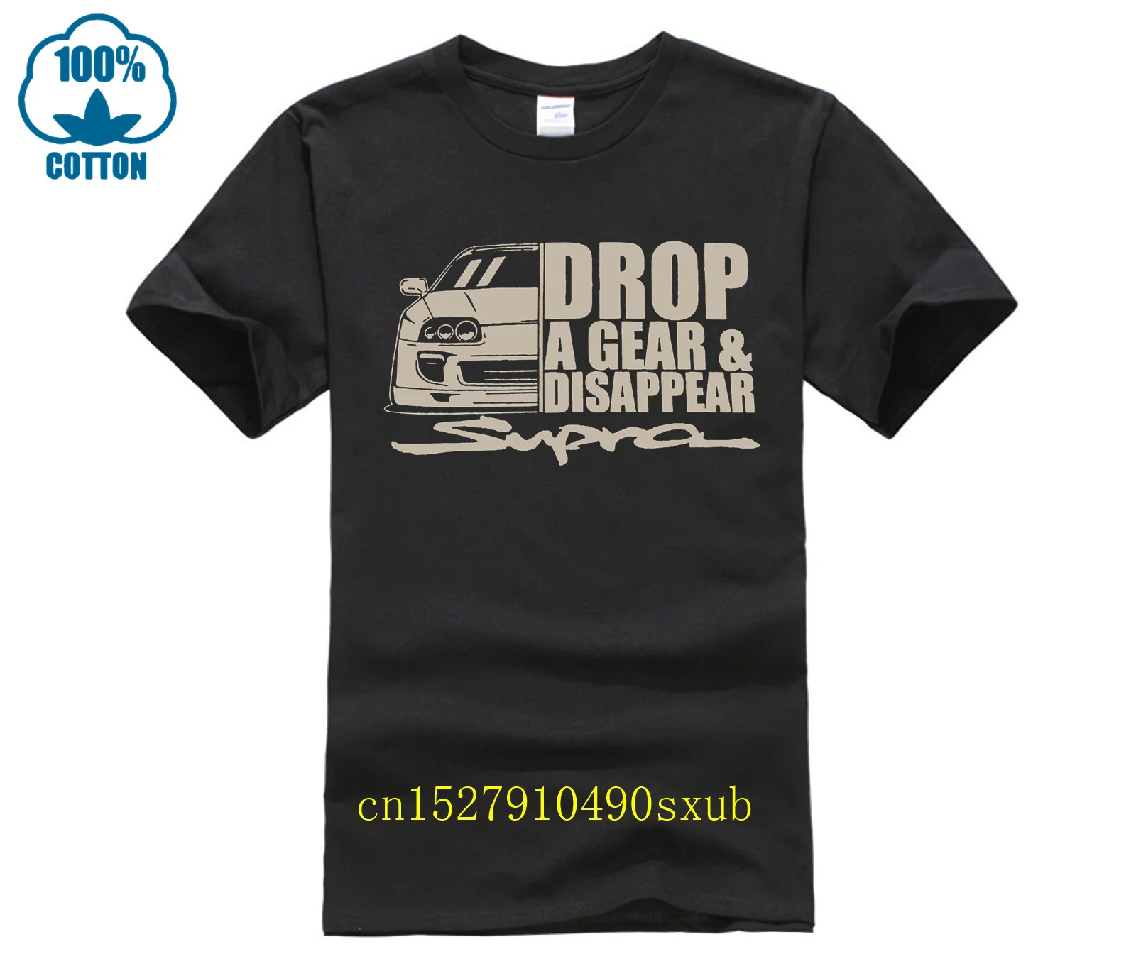 Camiseta SUPRA JDM MK4 TWIN TURBO Car Racing 2jz A80 Tuner Drop A Gear TRD para hombre