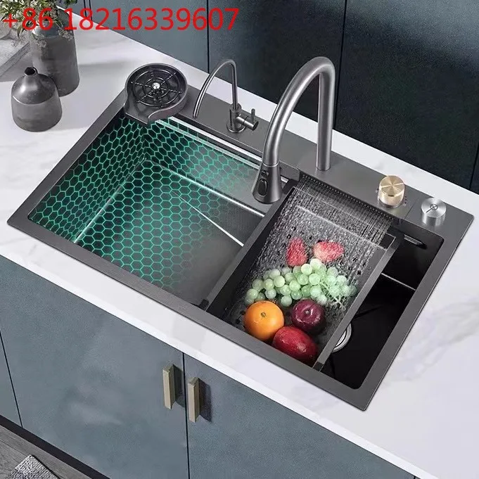 

Большая одинарная кухонная мойка из нержавеющей стали 304, раковина для овощей из нержавеющей стали