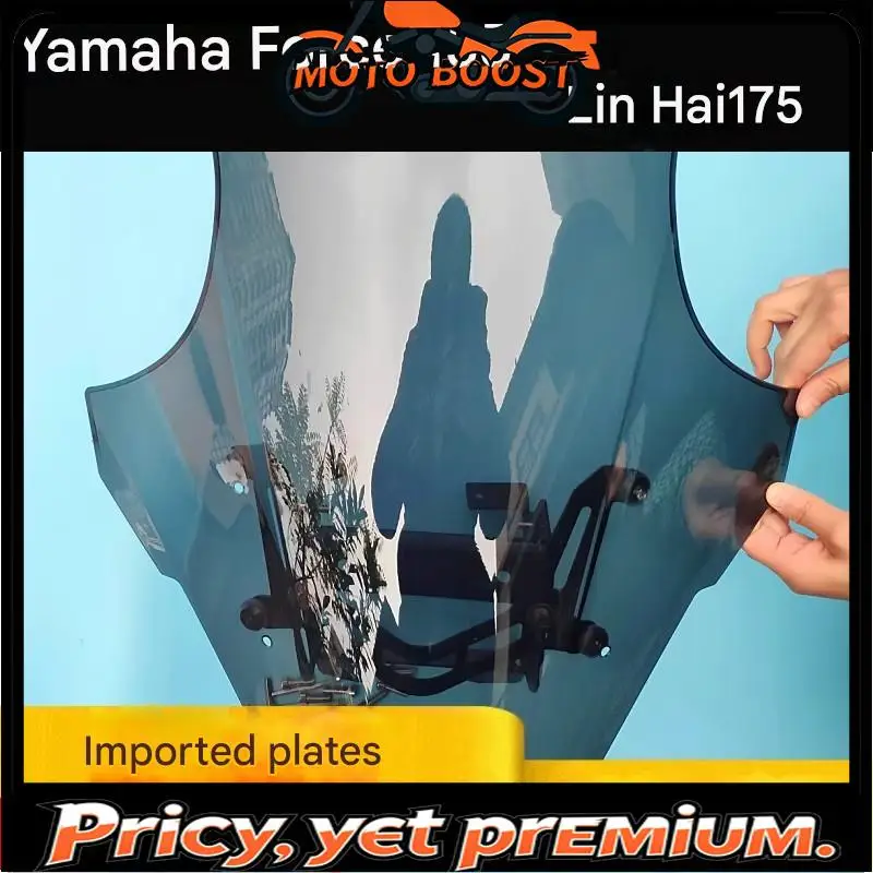 【Premium quality】FOR Yamaha Force155 Linhai 175 High Light Transmission Front Windscreen for Day Night Riding Safety Clear View