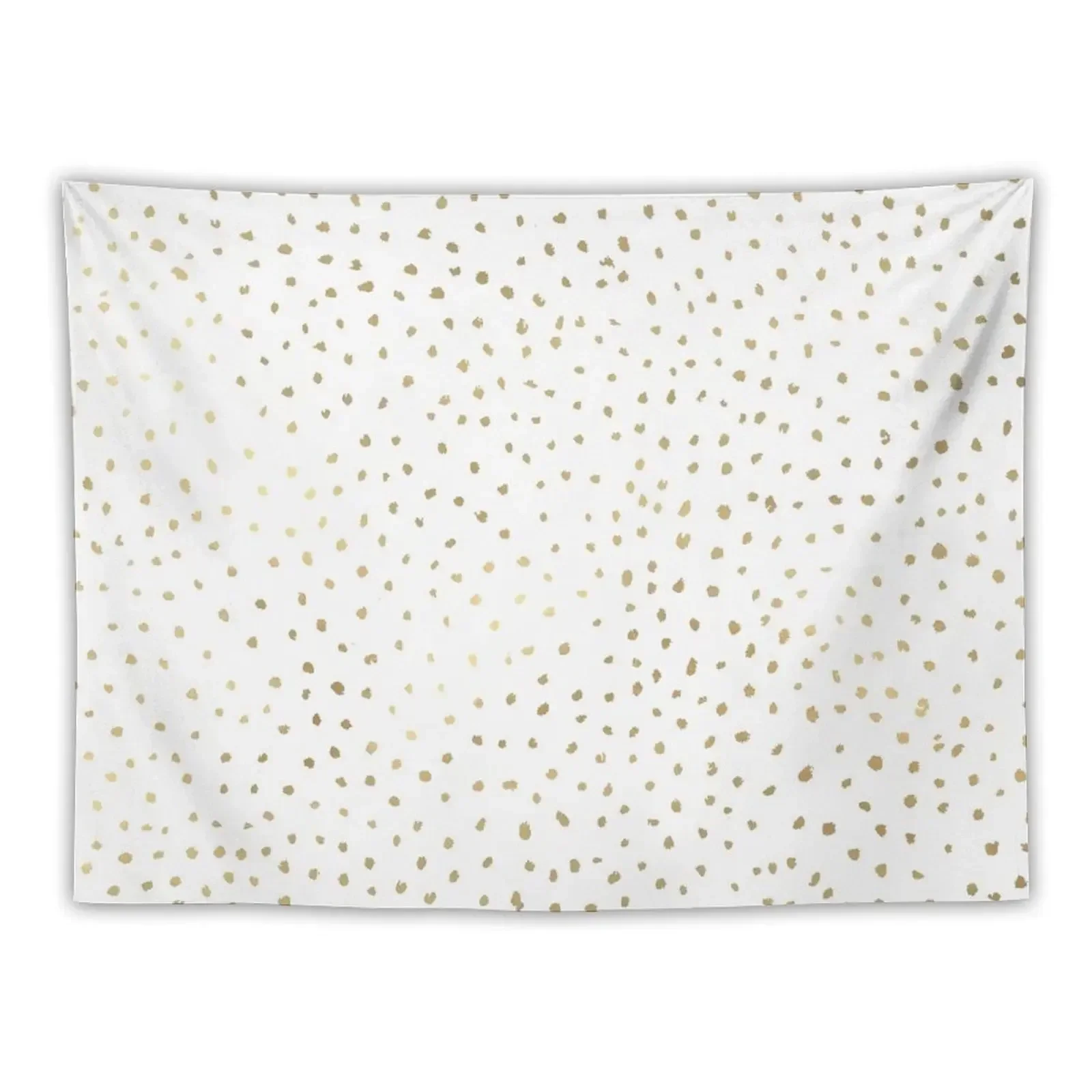 Dotted Gold and White Tapestry Christmas Decoration Wall Hanging Decor Bed Room Decoration Tapestry