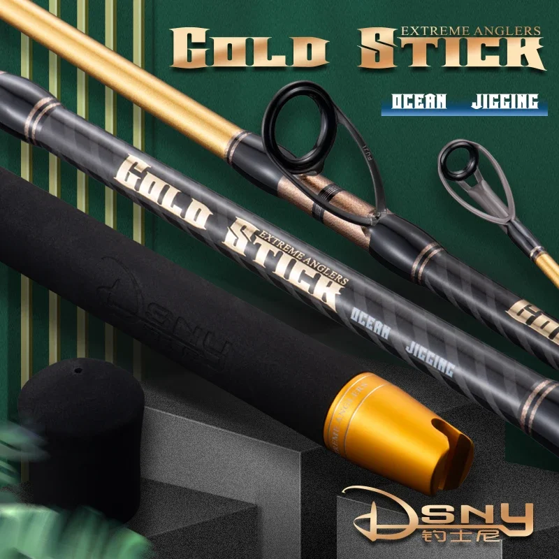 

DSNY Full Fuji Parts Slow Jigging Rod 1.58m 1.6m 1.68m Single Section Spinning Casting Ocean Boat Rod PE1-10 Lure 60-550g