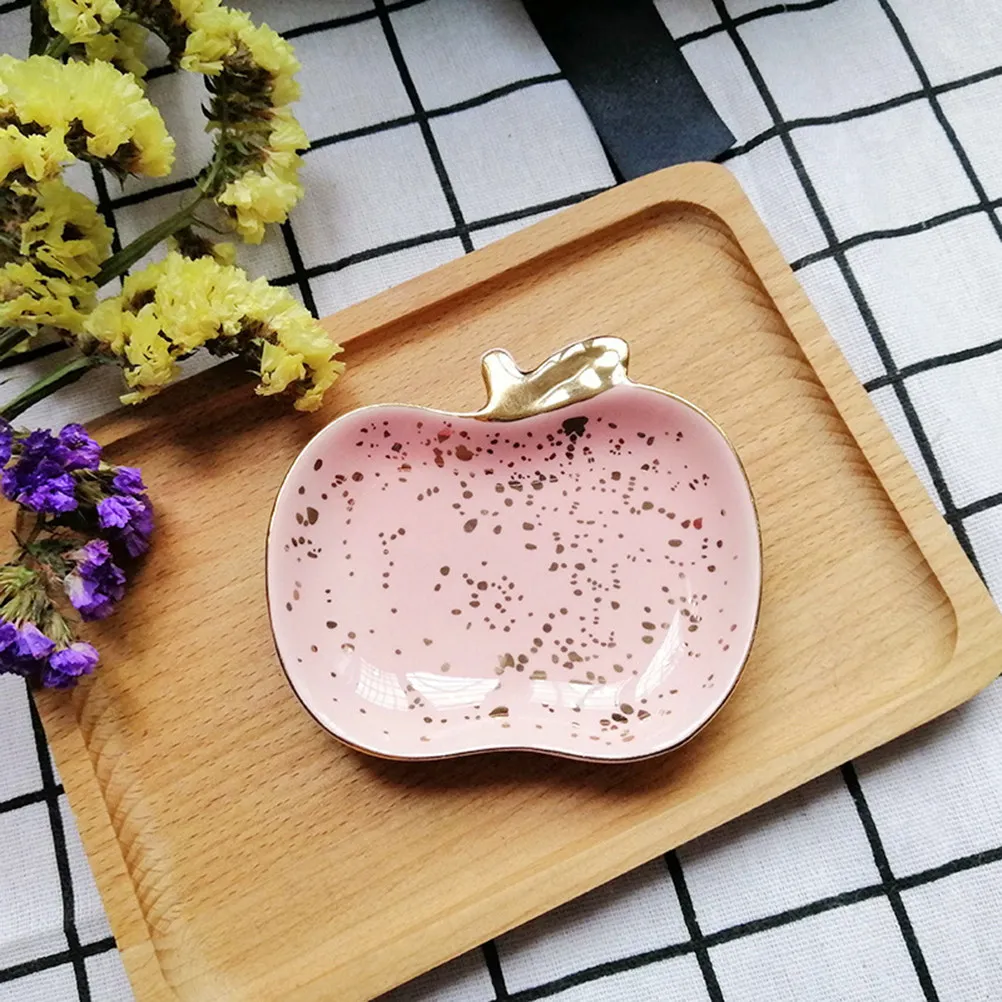 Style Ceramic Jewelry Tray Premium Material Compact Stackable Ring Necklace Earring Bracelet Storage Dish Decorative