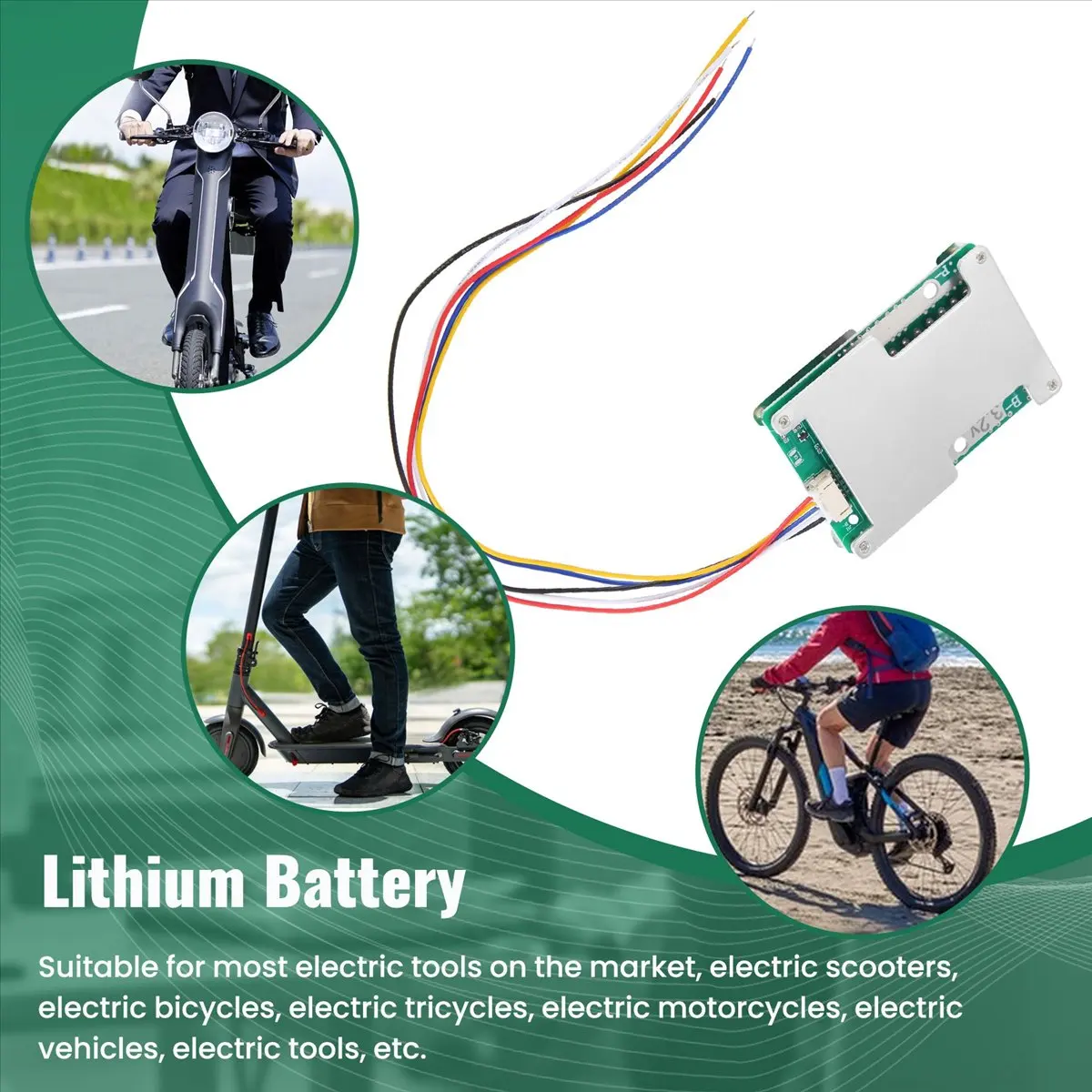 [N82R] 4S 12V 120A Protection Board 3.2V Li-Iron Lithium Battery Charger Protection Board with Power Battery Balance Board