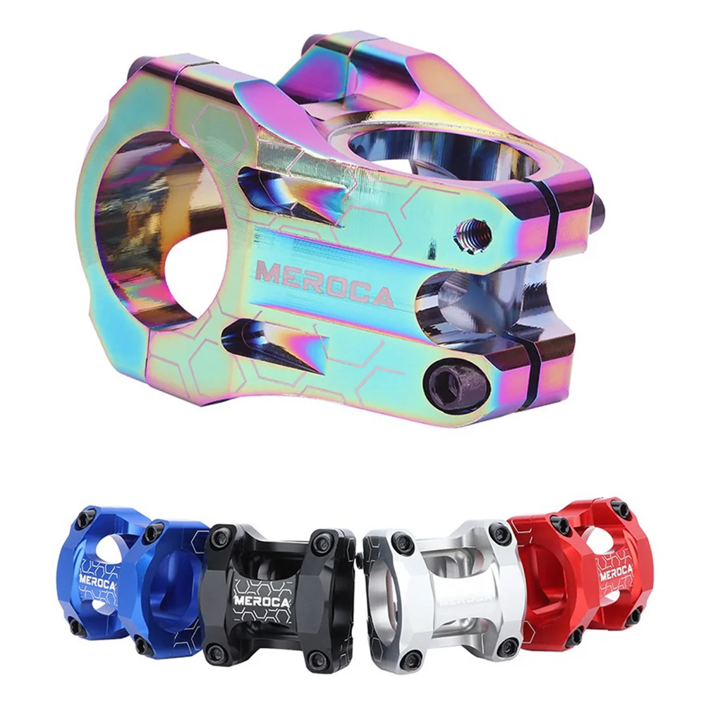 MTB Short Handlebar Stem CNC Cutting Design Easy To Install Hollow Design Mountain Bike High Performance High Quality