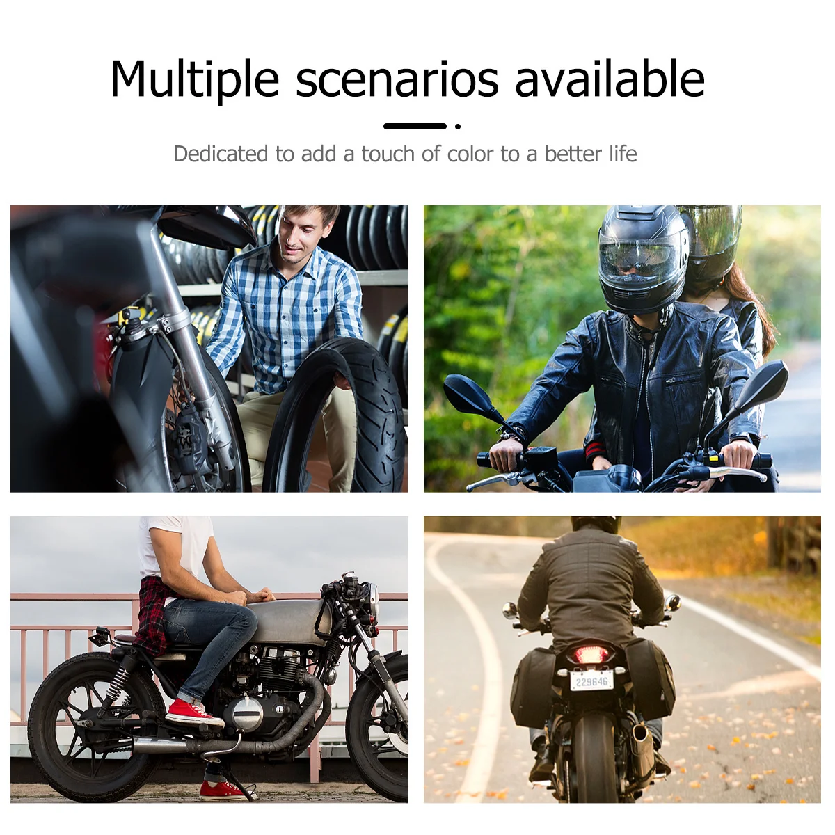 

2Pcs Motorcycle Stand Screw Aluminum Alloy 10mm Heat Treated Durable Sports Car Frame Screw Blue Practical Motorcycle Arm Ring