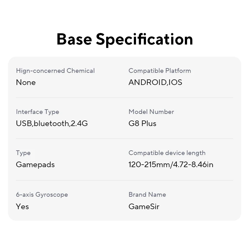 GameSir G8 Plus G8+ Bluetooth Gamepad Mobile Controller with Hall Effect Joystick For NS PC Android Phone Cloud Gaming Custom image 5