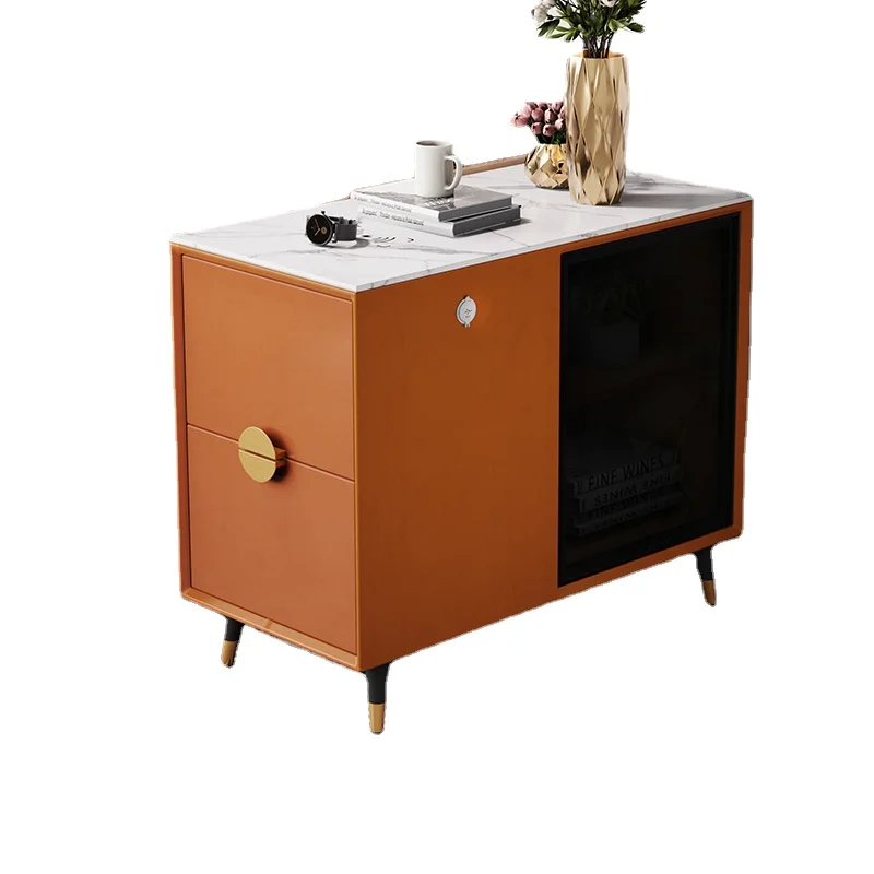 

PQF Sofa Side Cabinet Side Table Corner Table Smart Charging Side Cabinet Side Cabinet Locker