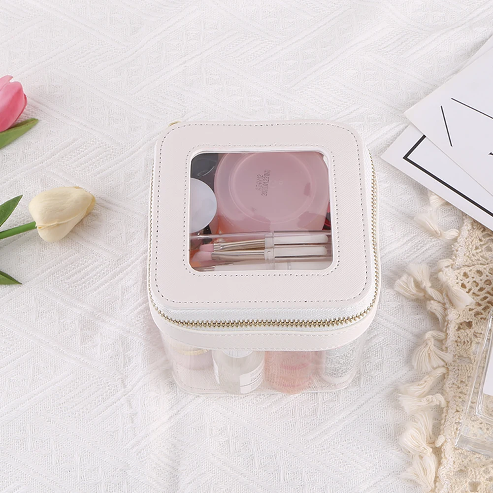 

Женская дорожная косметичка, водонепроницаемый небольшой органайзер для макияжа, портативная косметичка на молнии для дома, деловой поездки