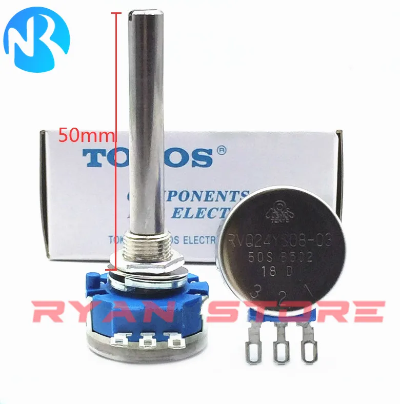 100% New Electric Scooter Potentiometer RVQ24YS08-03-50S B502 RVQ24YS08-03-30F B502 30MM 50MM Effective Angle 45 Degrees Switch