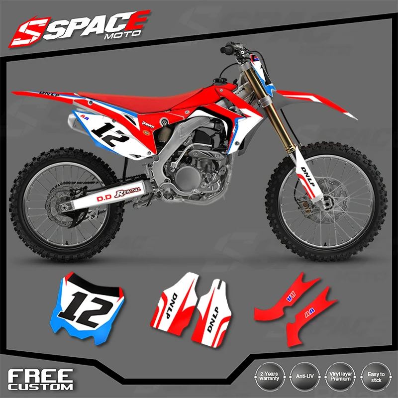 

SPACE Custom Motorcycle Graphics Background Decal for HONDA 2014 2015 2016 2017 CRF250R 2013-2016CRF450R Decals Stickers Kits 03