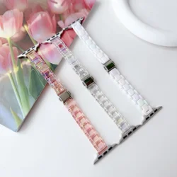 Colorful Transparent Style Strap for Apple Watch Band Series 9 8 7 6 SE 5 4 Bracelet Ultra2 49mm 41/45mm 40/44mm Slim Wrist Belt