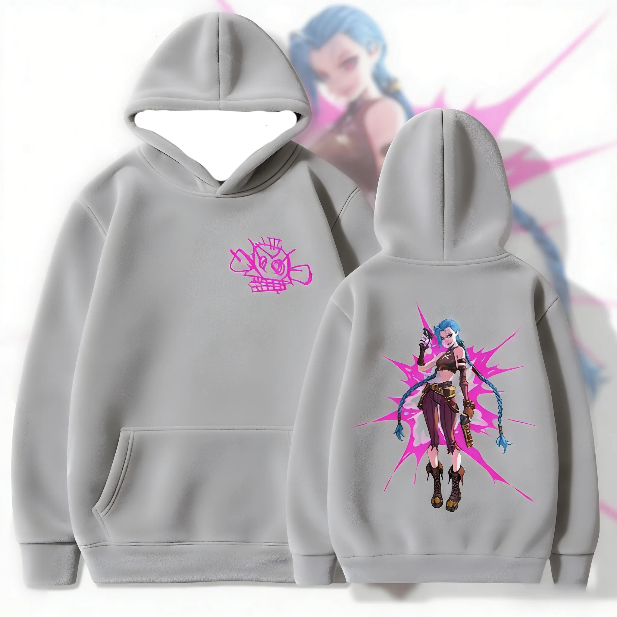 

2026 Лидер продаж и популярные модные уличные толстовки в стиле Харадзюку Jinkesi для взрослых и детей, осенние и зимние толстовки