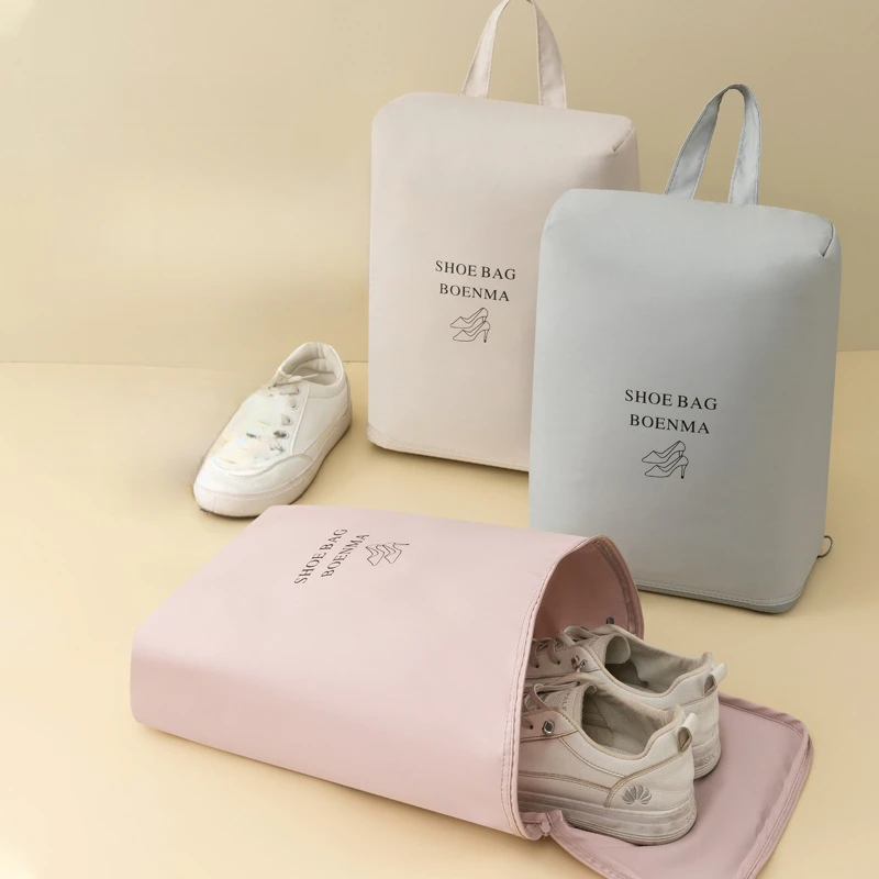 Simple Portable Travel Shoes Storage Bag Business Trip Organizer High Heels Sneakers Store Bag Waterproof Dustproof Tote Pouch