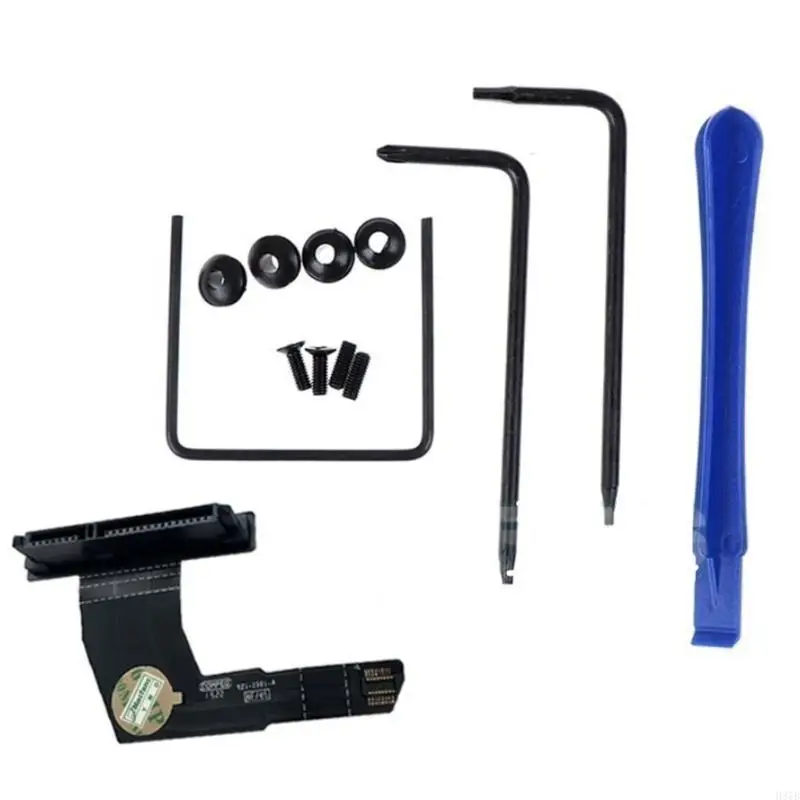 H37B 821-1501-A Lower Drive Hard Drive SSD Moncector Cable Cable Ribbon مع جزء إصلاح الأدوات لمحرك الأقراص الثابتة A1347 SSD