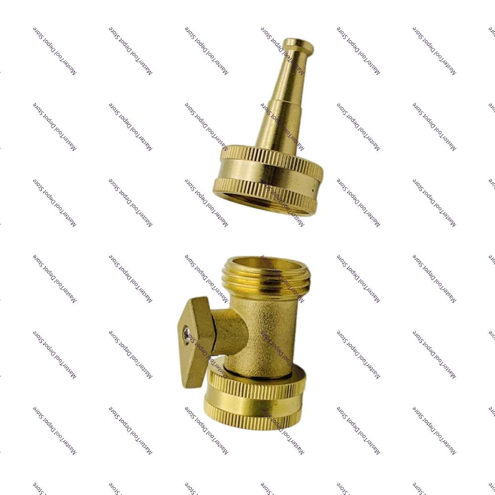 Brass Garden Nozzles Heavy Duty Adjustable Water Hose Nozzle High Pressure Sprayer Nozzle Fits US Standard Hose Fittings