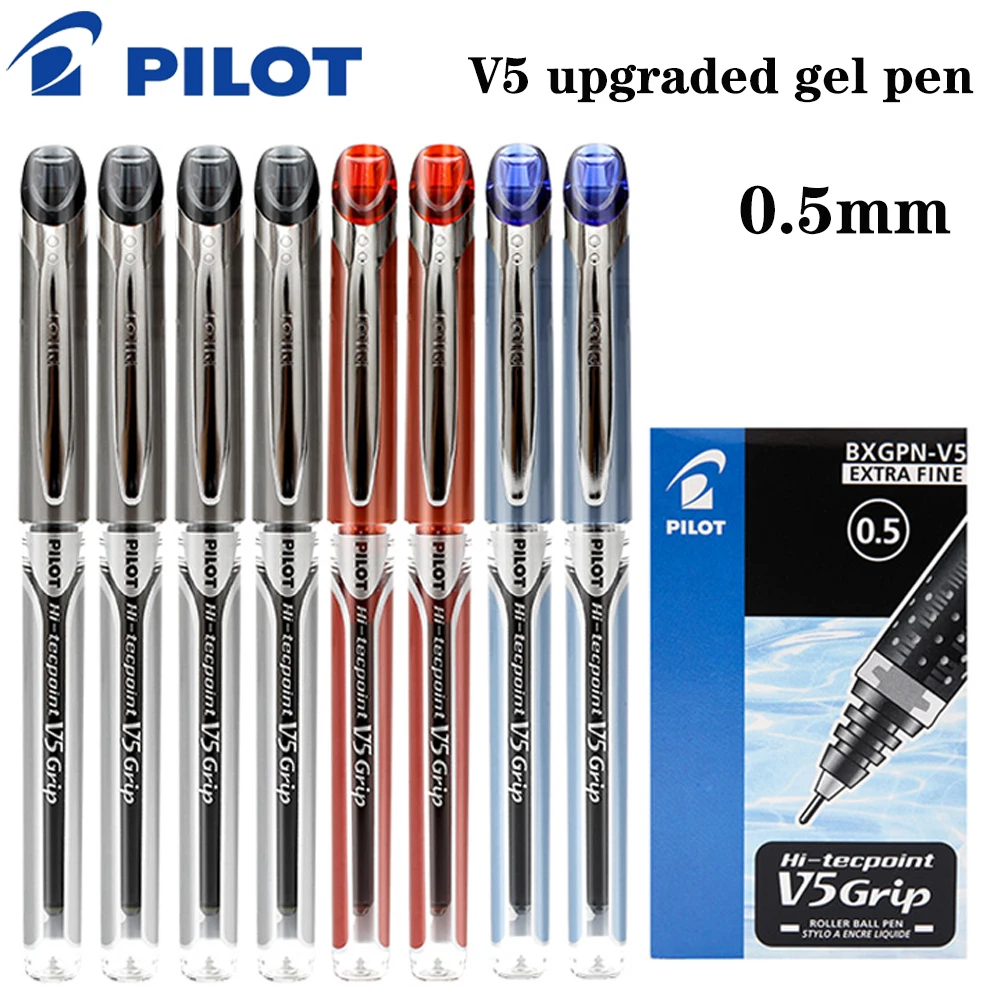 

PILOT Gel Pens Set V5 Grip Upgrade BXGPN-V5 Ballpoint Pen 0.5mm Kawaii School Supplies Office Accessories Japanese Stationery