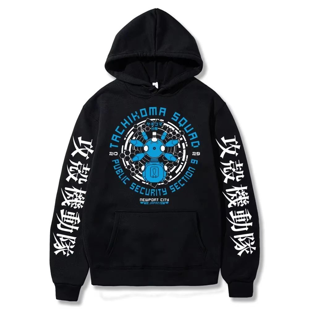 Sci‑Fi Mecha‑Robot Manga Graphic Hoodie Unisex Men Women Long‑Sleeve Casual Squad‑Style Streetwear Sweatshirt Tops