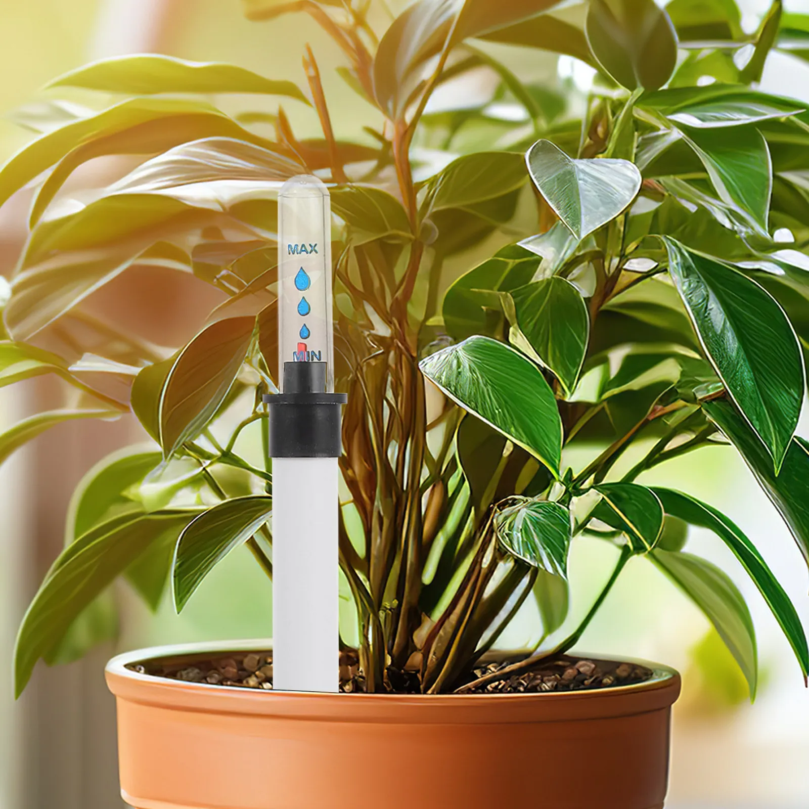 

10Pcs Water Level Gauge Meter for Plants Soil Moisture Monitor with Float Sensor Accurate Water Display for Flower Pot Gardening