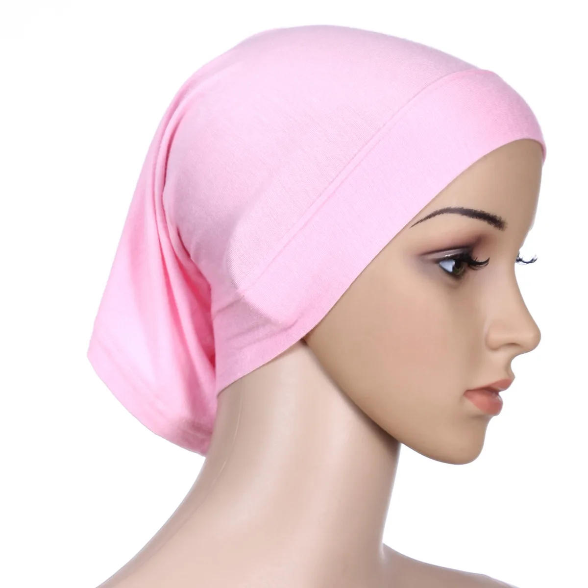 10pcs/lot muslim solid color inner hijab Islamic head wrap lady causal headscarf